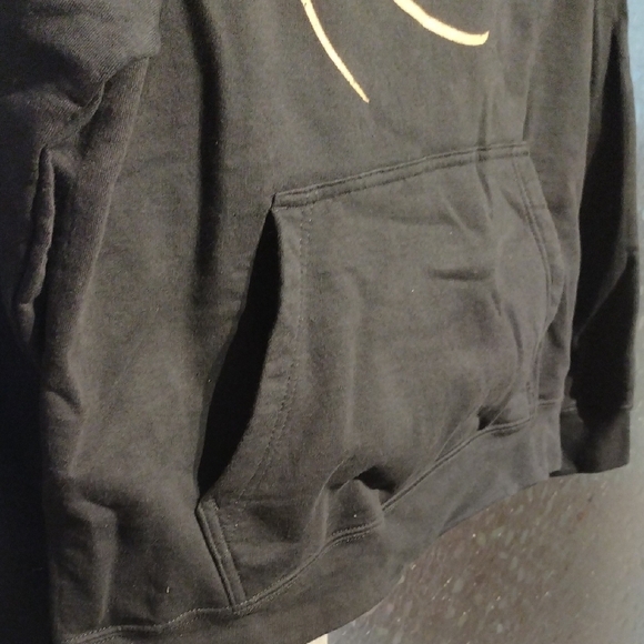 Black Hoodie with Orange Basketball Design - Picture 5 of 10